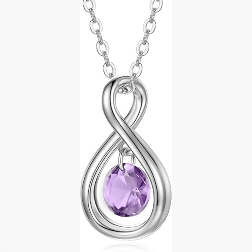 925 Sterling Silver Infinity Pendant Necklace Adjustable Dainty Jewelry